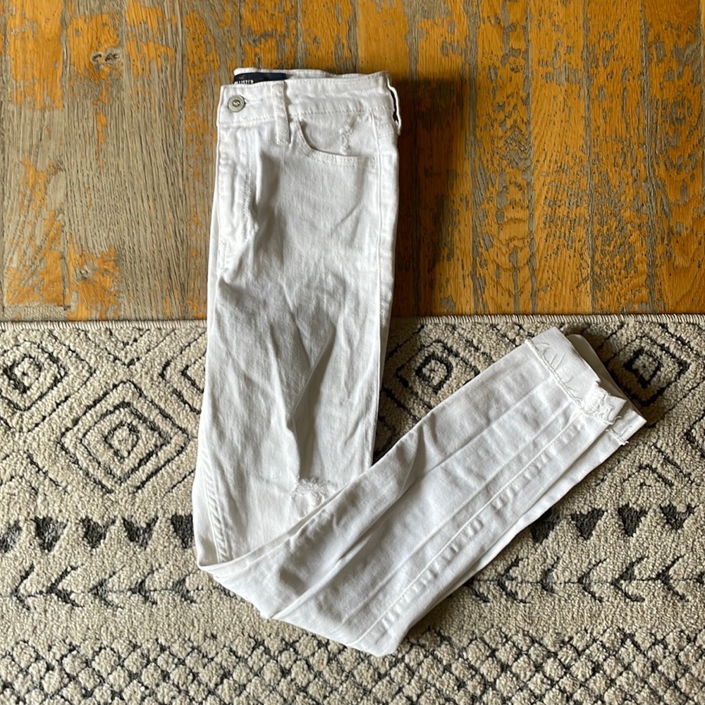 High rise Hollister crop jeans